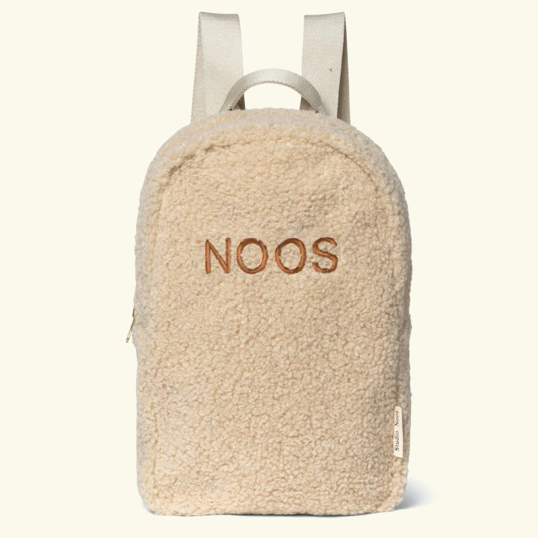 Studio Noos Personalized MIDI Backpack - Ecru, Studio Noos nimeline midi-seljakott – värv Ecru, personaliseeritud seljakott