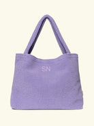 Studio Noos personalized mom bag lilac, Studio Noos personaliseeritud mom-bag lilla, suur nimeline kott emale, lilac embroidery