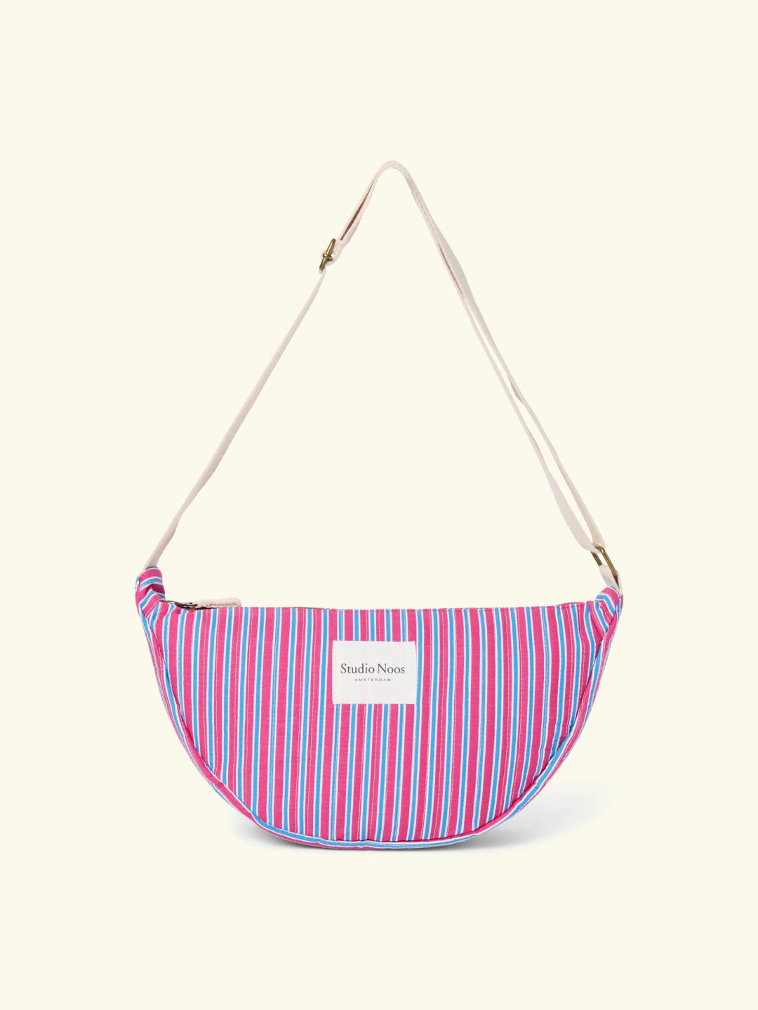 Studio Noos Poplin Striped Fanny Pack, Studio Noos poplin triipudega õlakott, vöökott, raspberry