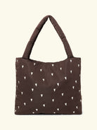 Studio Noos Puffy mom-bag brown with hearts, Studio Noos mom-bag pruun südametega