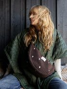 Studio Noos fanny pack with hearts, Studio Noos südametega õlakott kõhukott võõkott tumepruun, Chocolate, all-groups