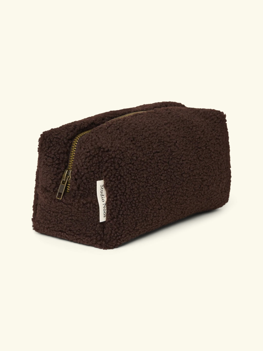Studio Noos Teddy Pouch, Studio Noos Teddy kosmeetikakott, Chocolate