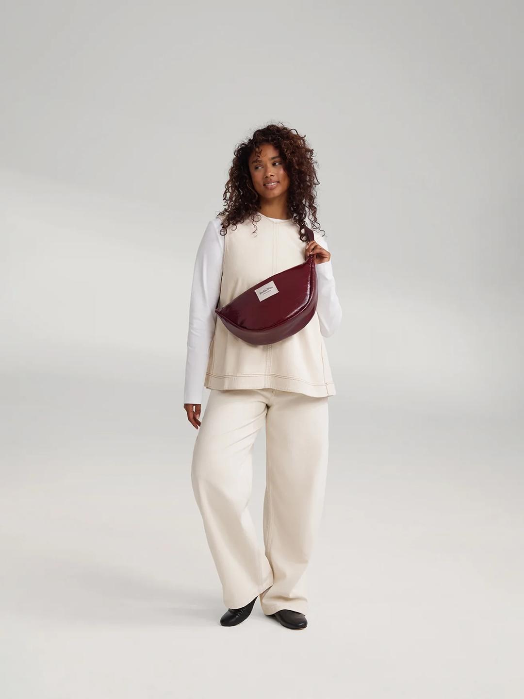 Studio Noos vegan leather fanny pack adult, Studio Noos vegannahast fanny pack, vöökott, õlakott, Burgundy, all-groups
