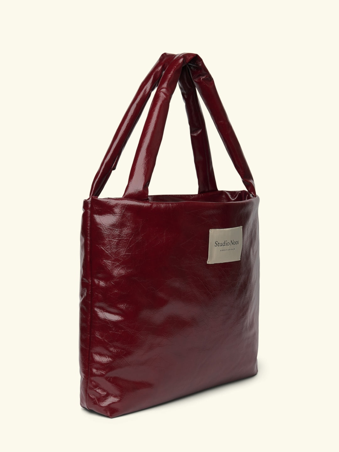 Studio Noos vegan leather mom bag, Studio Noos vegannahast mom bag, suur kott emale, burgundy, all-groups