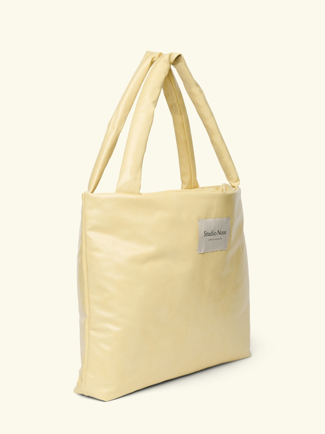Studio Noos vegan leather mom bag, Studio Noos vegannahast mom bag, suur kott emale, butter yellow, all-groups
