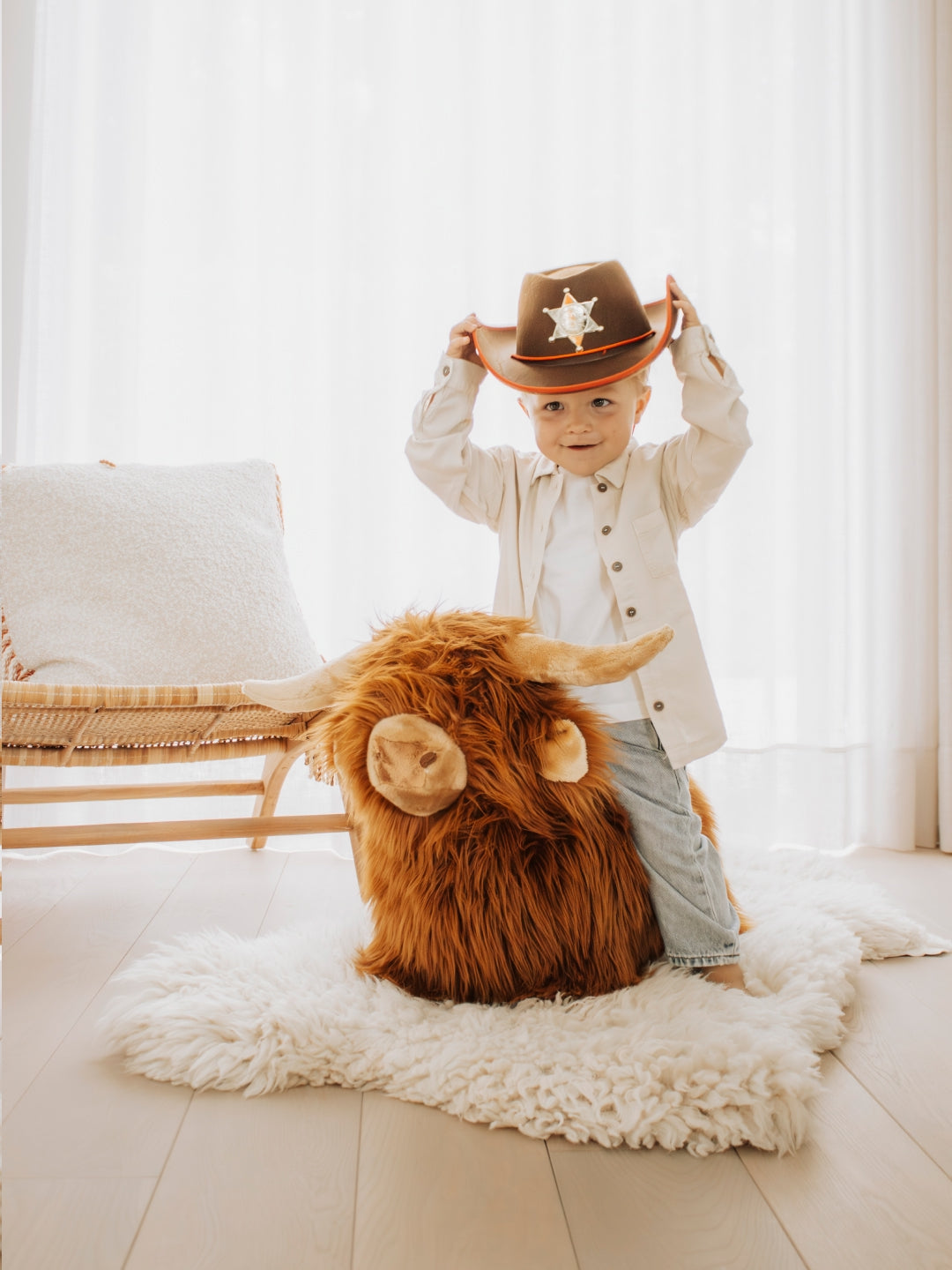 Wild&Soft Soft bouncy Highland Cow, Wild&Soft pehme hüppeloom mägiveis