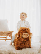 Wild&Soft Soft bouncy Highland Cow, Wild&Soft pehme hüppeloom mägiveis