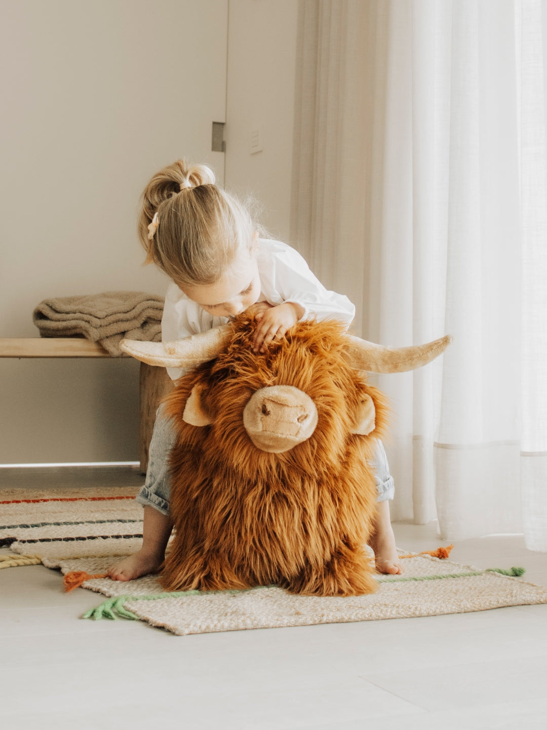 Wild&Soft Soft bouncy Highland Cow, Wild&Soft pehme hüppeloom mägiveis