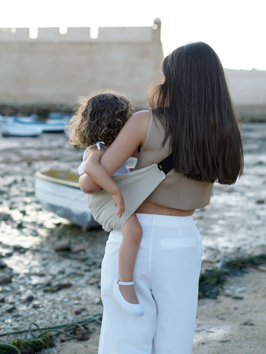 Wildride toddler carrier linen sand, Wildride väikelapse kandekott linane sand