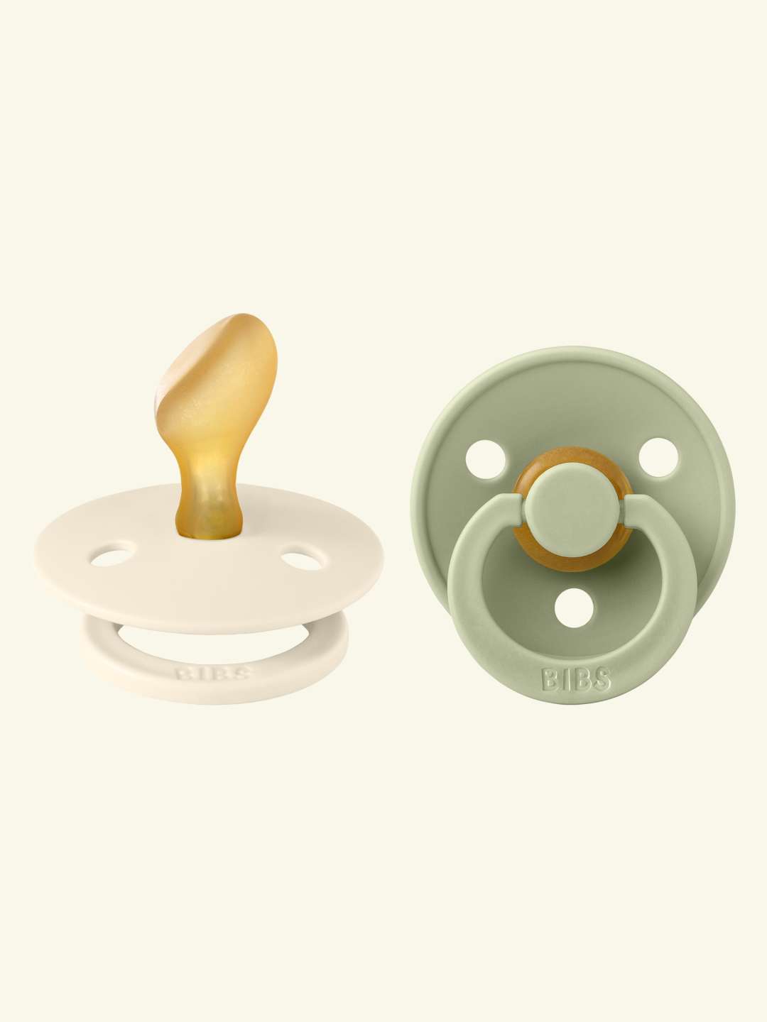 Bibs colour anatomical pacifiers, Bibs colour anatoomilised lutid, naturaalsest kummist lutid