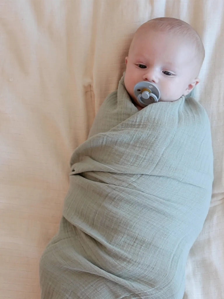 BIBS Cuddle Swaddle baby blanket, BIBS musliinist beebitekk