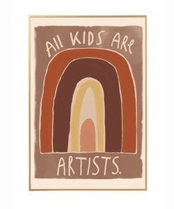 StudioLoco Poster All Kids are Artists, poster lastetuppa